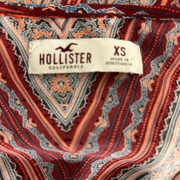 Geometric Red Spaghetti Strap Top - Picture 5 of 5